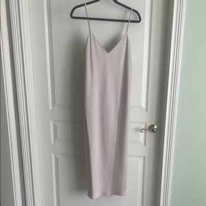 Elegant Dove Slip Dress